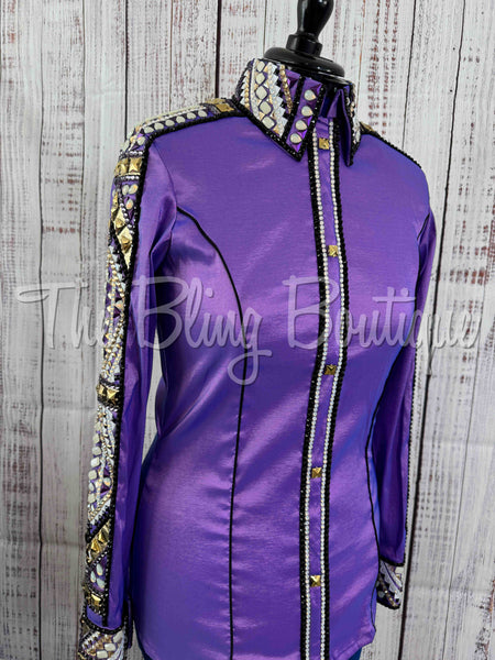 Light Purple & Gold Day Shirt Set (L)