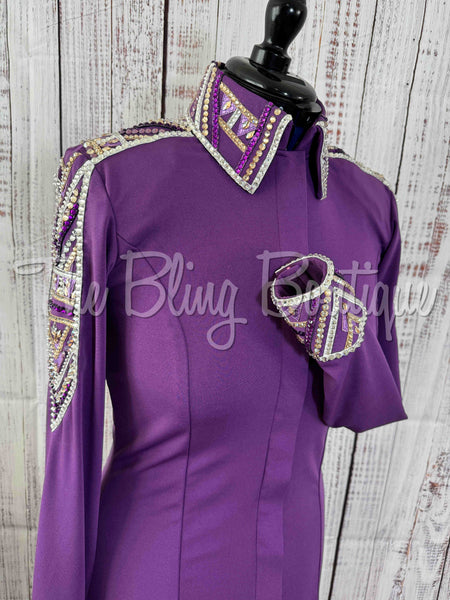 Purple, Grape & Gold Day Shirt Set (M)
