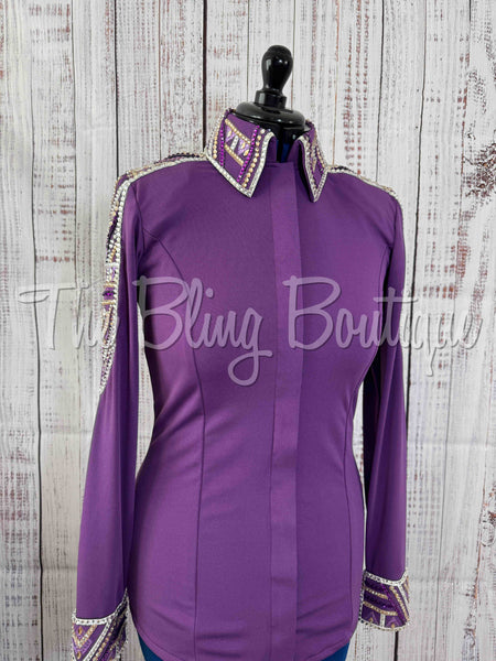 Purple, Grape & Gold Day Shirt Set (M)