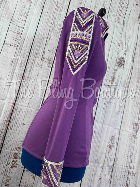 Purple, Grape & Gold Day Shirt Set (M)