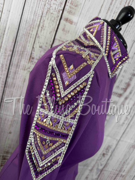 Purple, Grape & Gold Day Shirt Set (M)