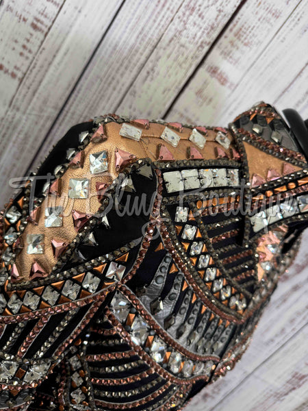 RE-ORDER Black, Rose Gold & Gunmetal Showmanship Jacket (Choose Your Size)