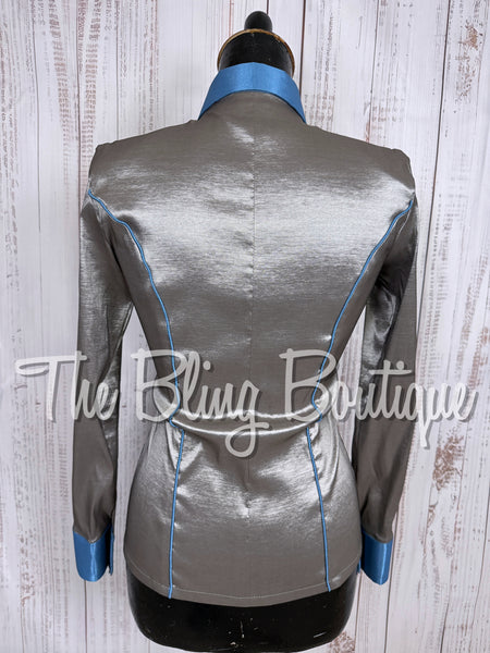 Grey & Cornflower Blue Two Toned Day Shirt Set (XS/S)