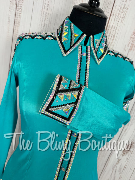 Teal, Black & AB Day Shirt Set (XL)