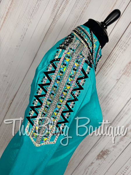 Teal, Black & AB Day Shirt Set (XL)