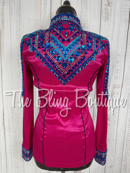 Hot Pink, Turquoise & Blue Day Shirt Set (Small)