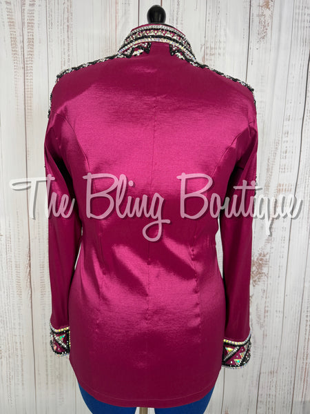 Raspberry, Black & White Day Shirt Set (Large)
