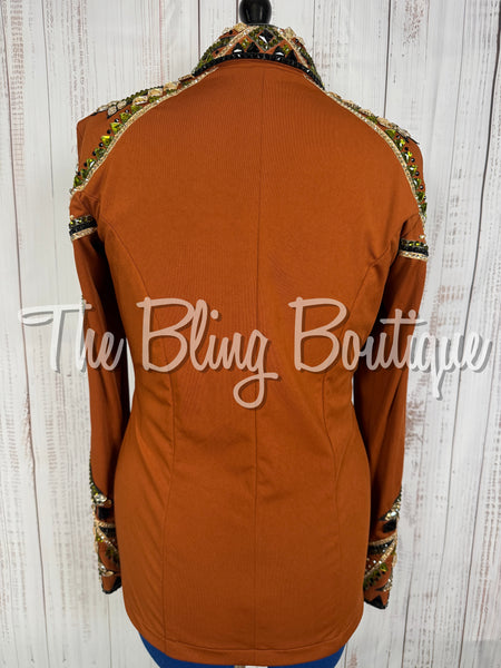 Rust, Olive Green, Tan & Black Day Shirt Set (Large)