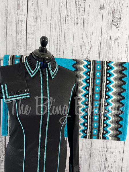 Holiday Exclusive - Black & Turquoise Set (Medium)