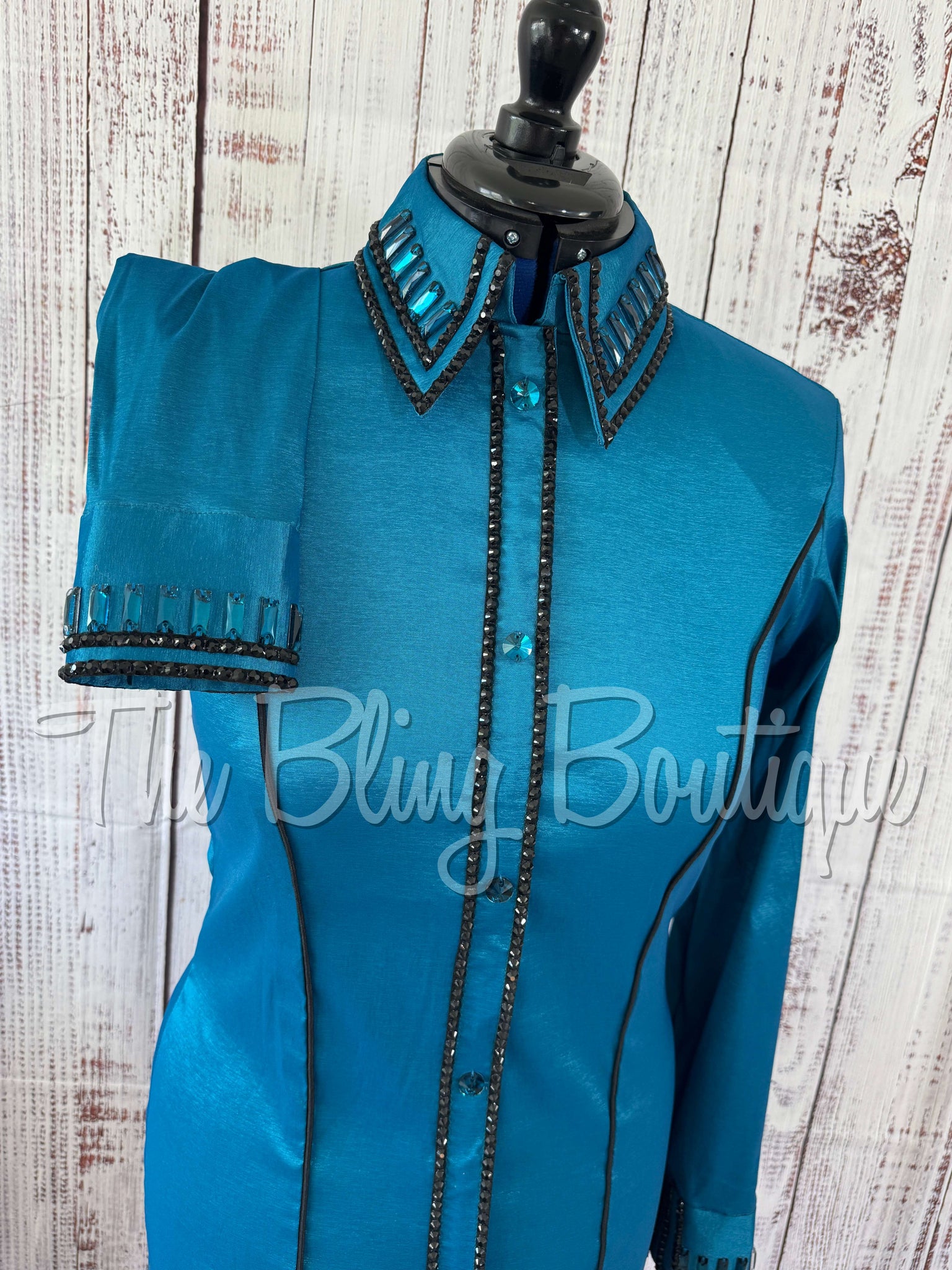 Holiday Exclusive Day Shirt- Dark Turquoise & Black - (Medium)