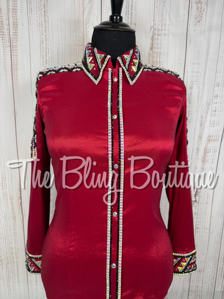Red, Black & White Day Shirt Set (XL)