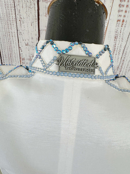 Unbridled Couture - White & Blue Ombre Day Shirt
