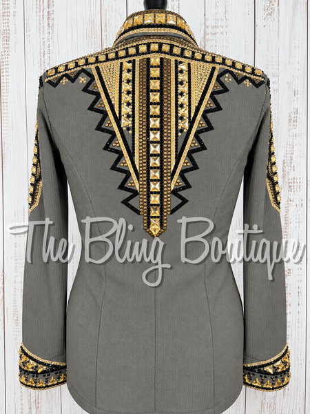 Charcoal Grey, Black & Tan Day Shirt Set (Large)