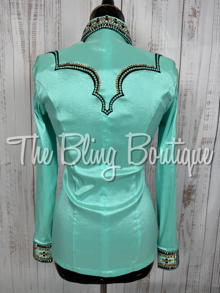 Mint, black, Tan & Bronze Day Shirt Set (Small)