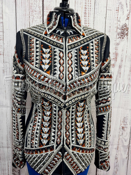 Black, Copper & Silver Showmanship Jacket (M)