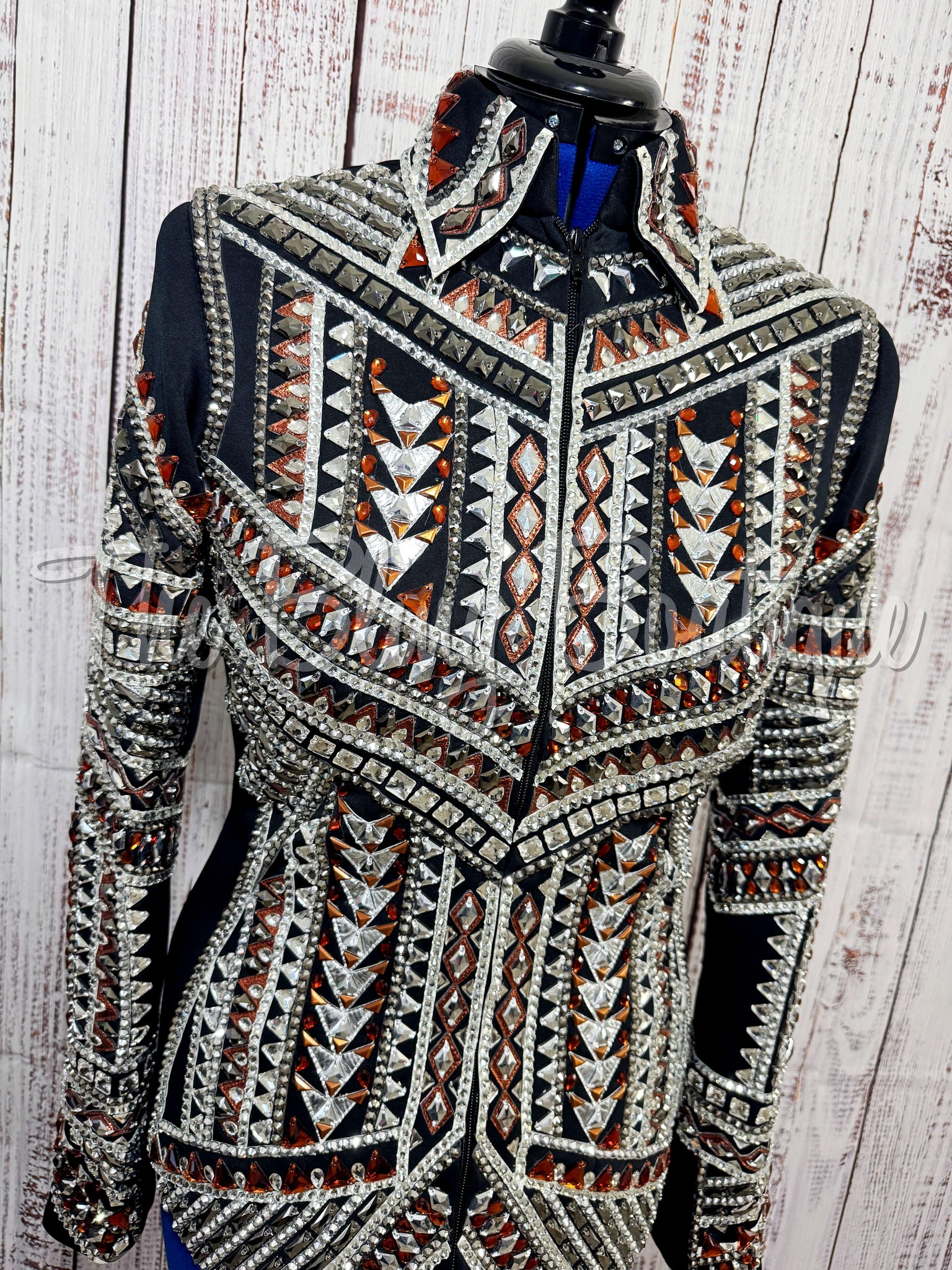 Black, Copper & Silver Showmanship Jacket (M)