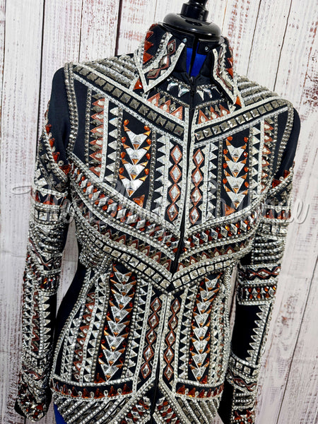 Black, Copper & Silver Showmanship Jacket (M)