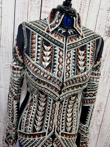 Black, Copper & Silver Showmanship Jacket (M)