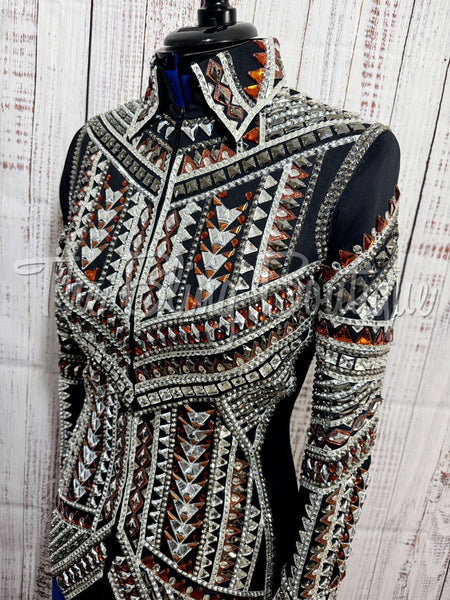 Black, Copper & Silver Showmanship Jacket (M)