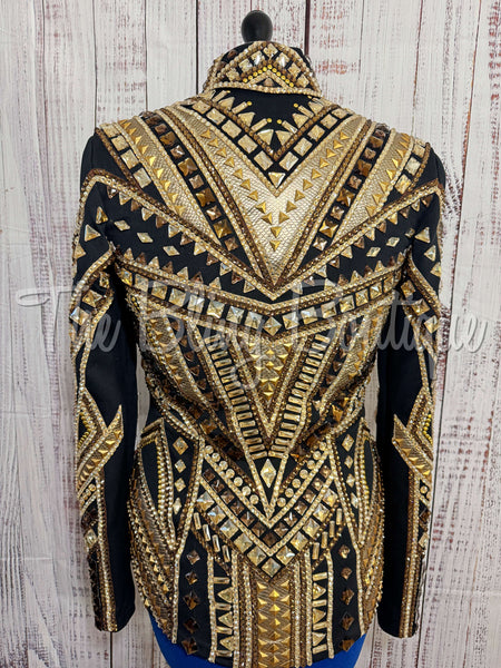 Black, Bronze & Tan Showmanship Jacket (Choose Your Size)