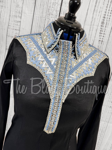 Black, Light Blue & Grey Day Shirt Set (L)