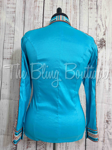 Turquoise & Copper Day Shirt Set (XL)
