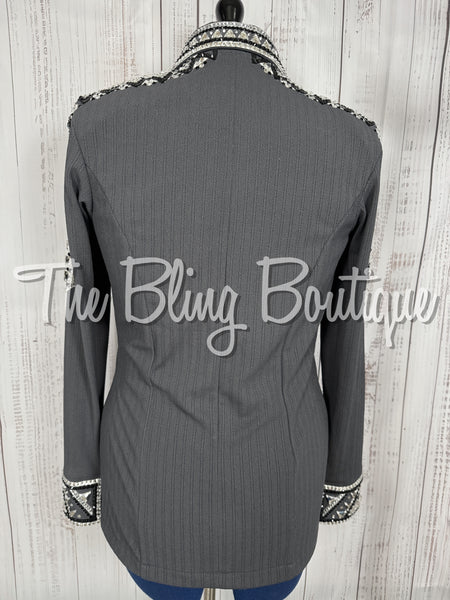 Charcoal Grey, Black & White Day Shirt Set (Large)