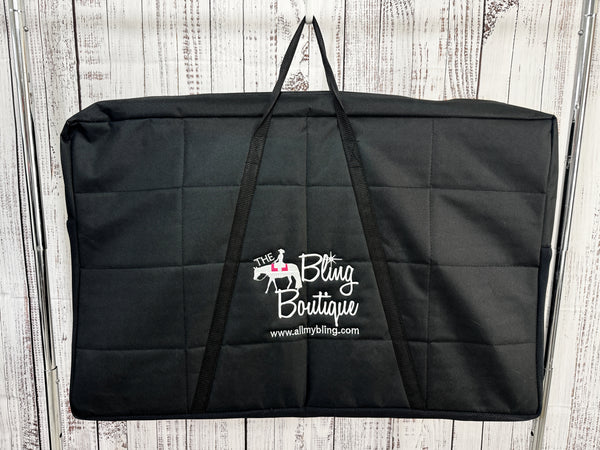 The Bling Boutique Oversized Quilted  Show Pad Carrier (Holds 3 Pads) - Black