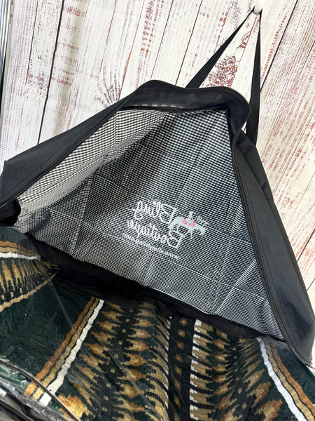The Bling Boutique Oversized Quilted  Show Pad Carrier (Holds 3 Pads) - Black