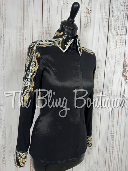 Black, Tan & White Day Shirt Set (XS/S)