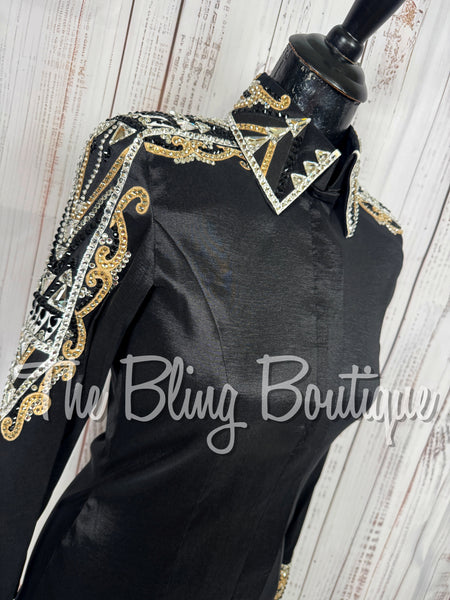 Black, Tan & White Day Shirt Set (XS/S)