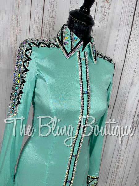 Mint Green, Black & White/AB Day Shirt Set (Small)