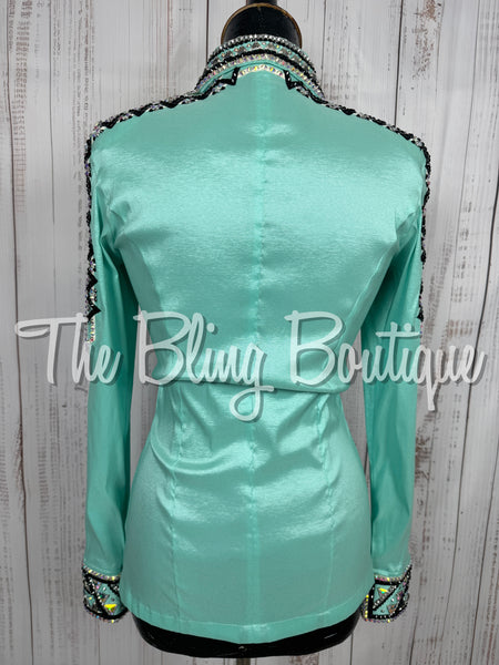 RE-ORDER Mint Gree, Black & White/AB Day Shirt Set (Choose Your Size)