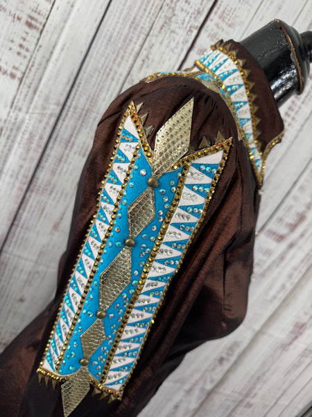 Sarah Longworth - Chocolate & Turquoise Day Shirt