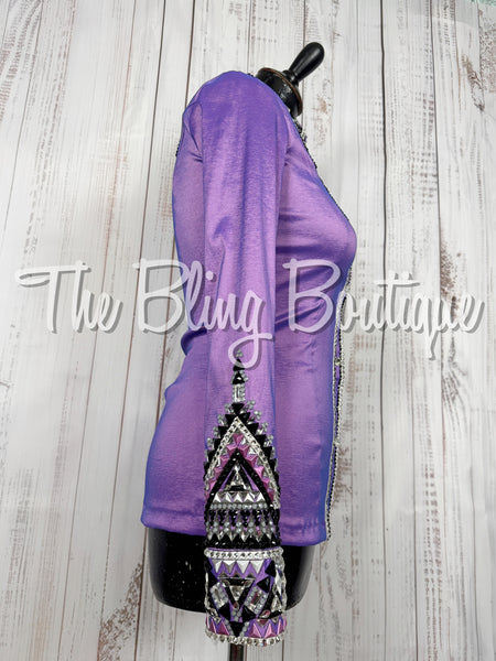 Lavender, Black & White Day Shirt Set (XS)