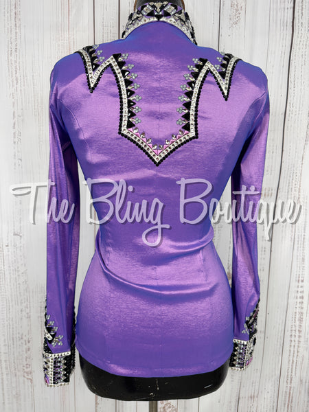 Lavender, Black & White Day Shirt Set (XS)