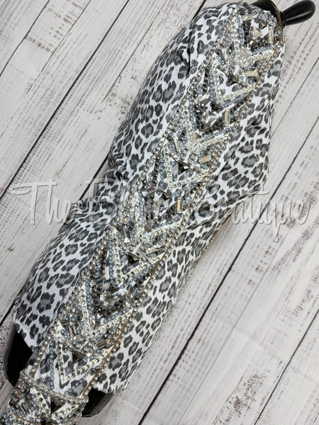 RE-ORDER Grey & White Leopard Day Shirt Set (Choose Your Size)