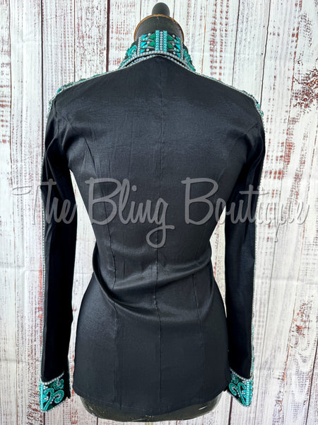 Black, Teal & Grey Day Shirt Set (S)