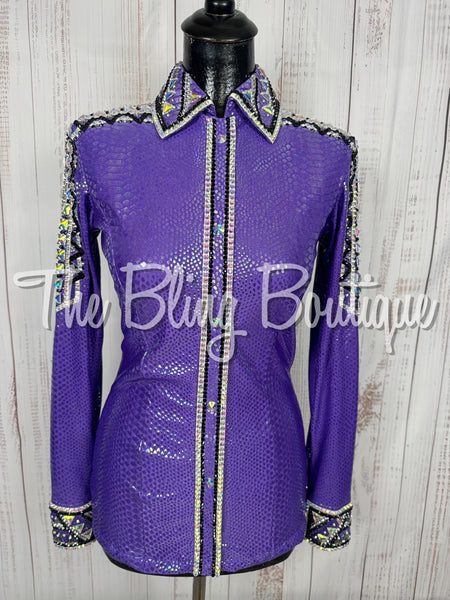 Purple Iridescent Day Shirt Set (Small)