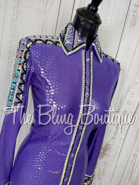 Purple Iridescent Day Shirt Set (Small)