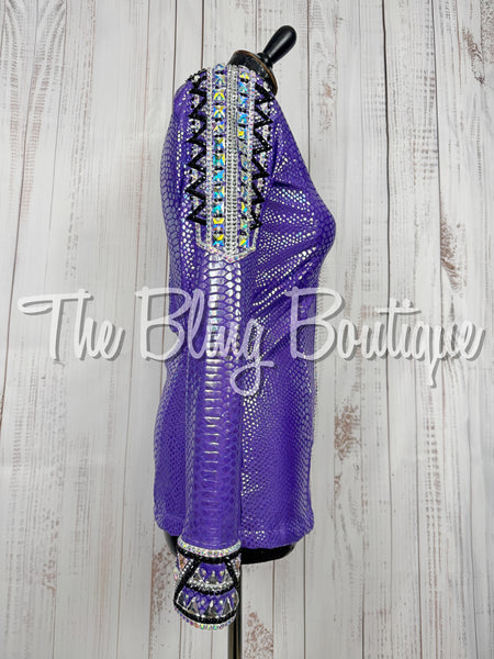 Purple Iridescent Day Shirt Set (Small)