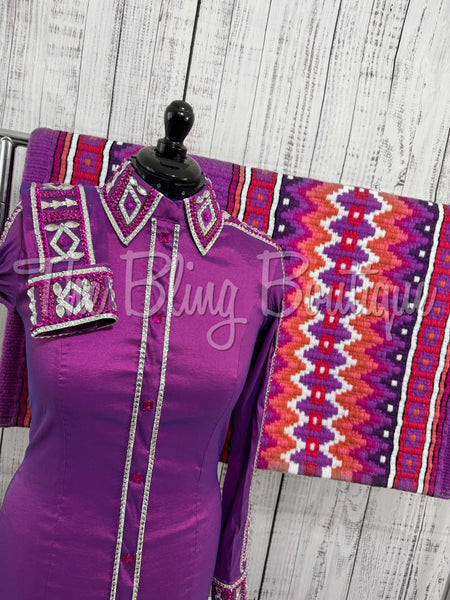 Berry & Fuchsia Day Shirt Set (M)