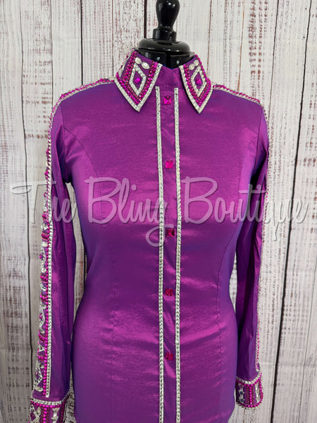 Berry & Fuchsia Day Shirt Set (M)