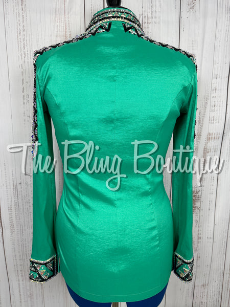 Kelly Green, Black & White/AB Day Shirt Set (Medium)