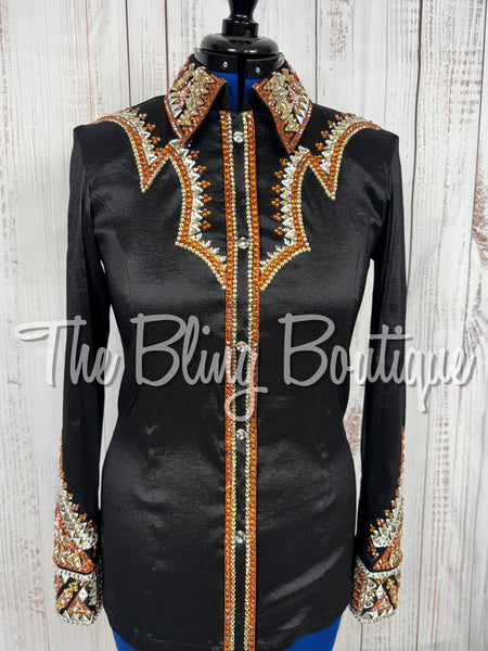 Black, Rust, Tan & White Day Shirt Set (Large)