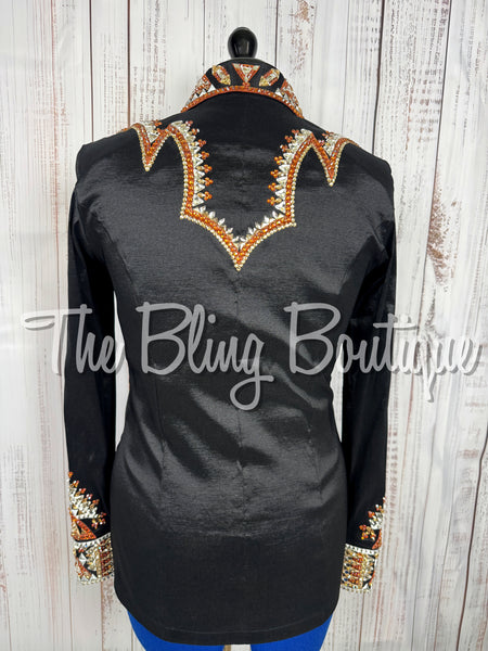 Black, Rust, Tan & White Day Shirt Set (Large)