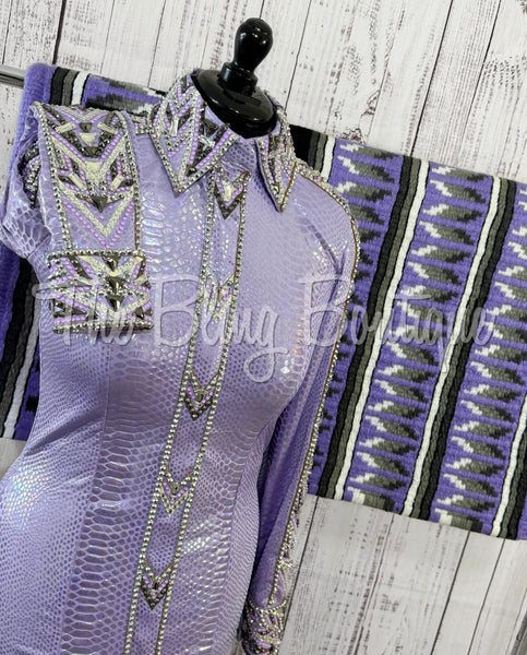 RE-ORDER Iridescent Lavender Day Shirt Set (Choose Your Size)