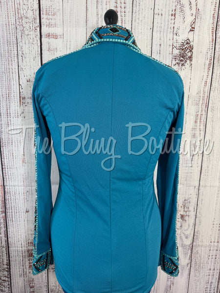 Turquoise & Black Day Shirt Set (M)