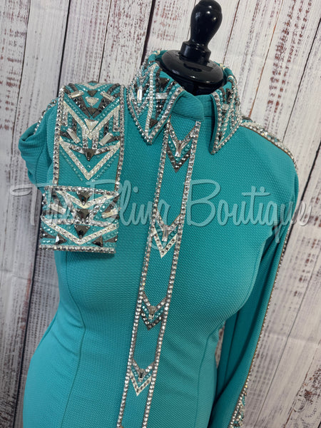 Teal & Grey Day Shirt Set (M)