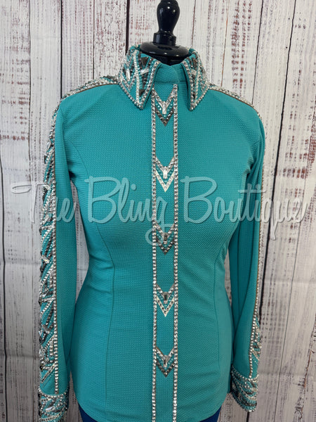 Teal & Grey Day Shirt Set (M)
